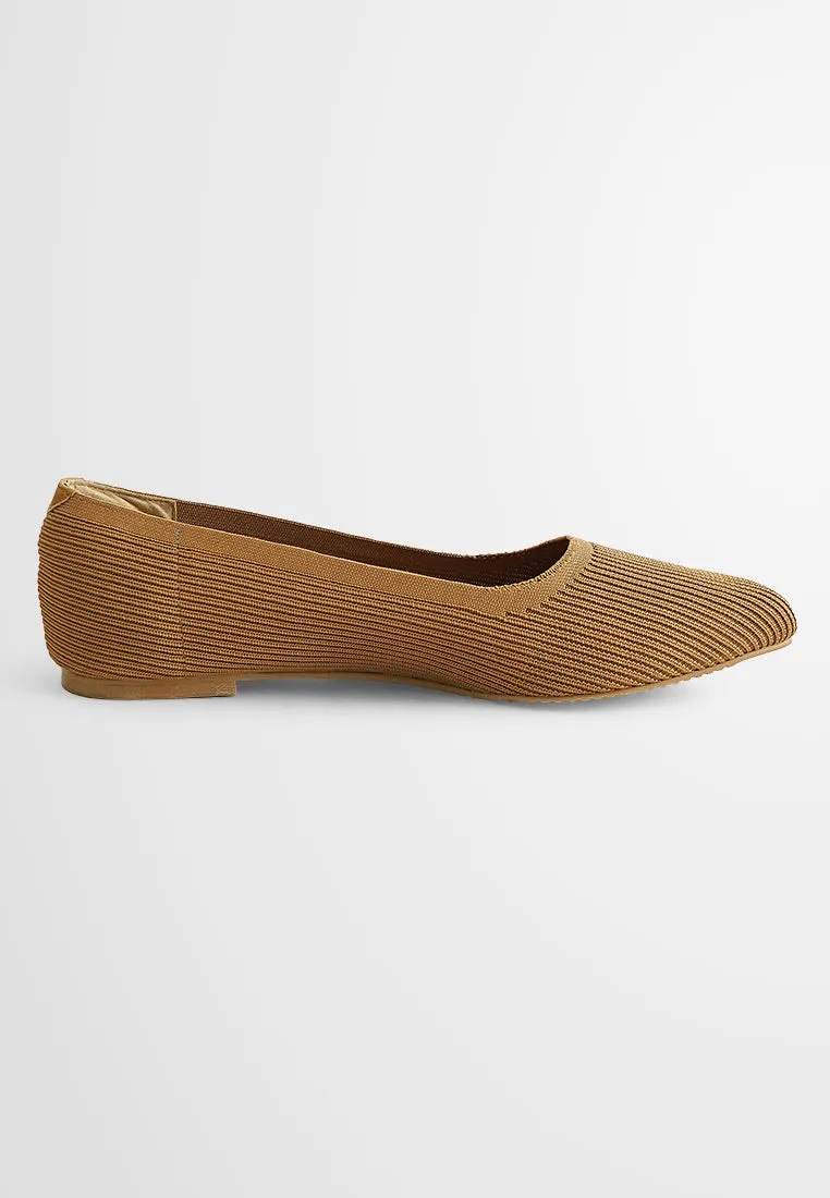 Kyrie Knitted Pointed Flats