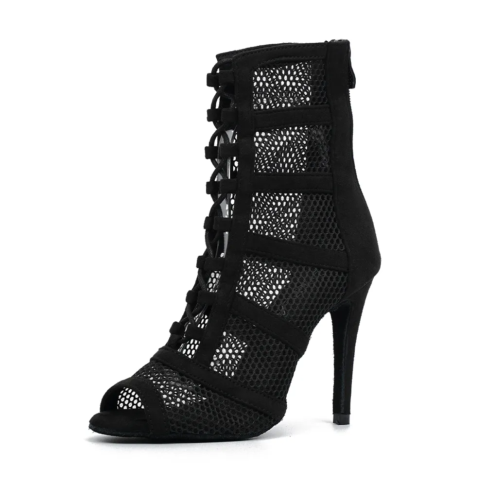 Leana noir - Talons stilettos standard - Personnalisable