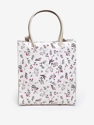 LOV Multicolour Foliage Print Tote Bag