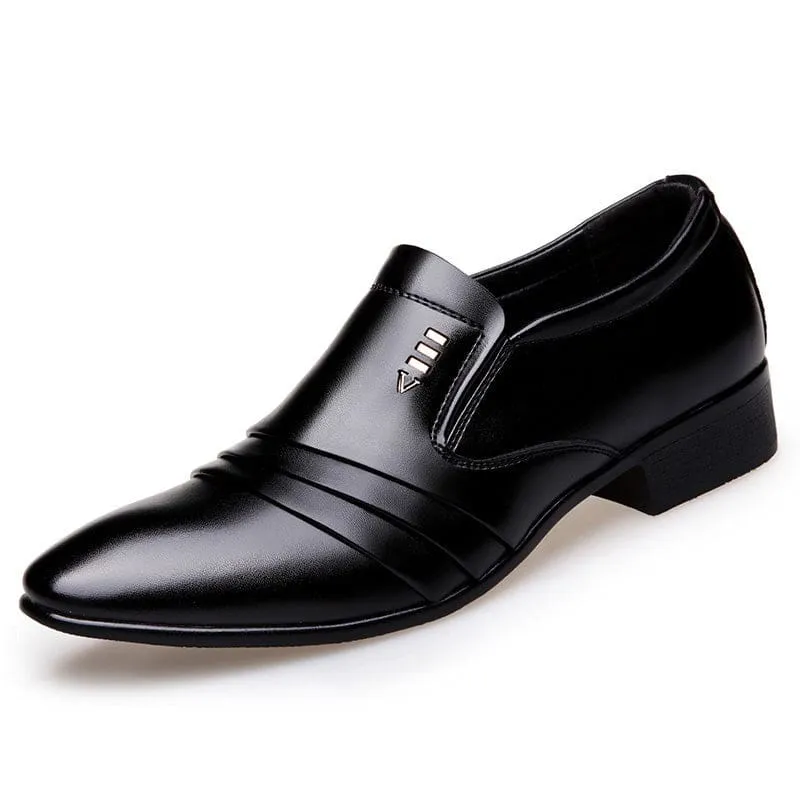 Luxury Brand PU Leather Fashion Men Business Dress Shoes