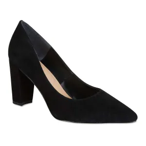 Lyric Heel in Black Suede