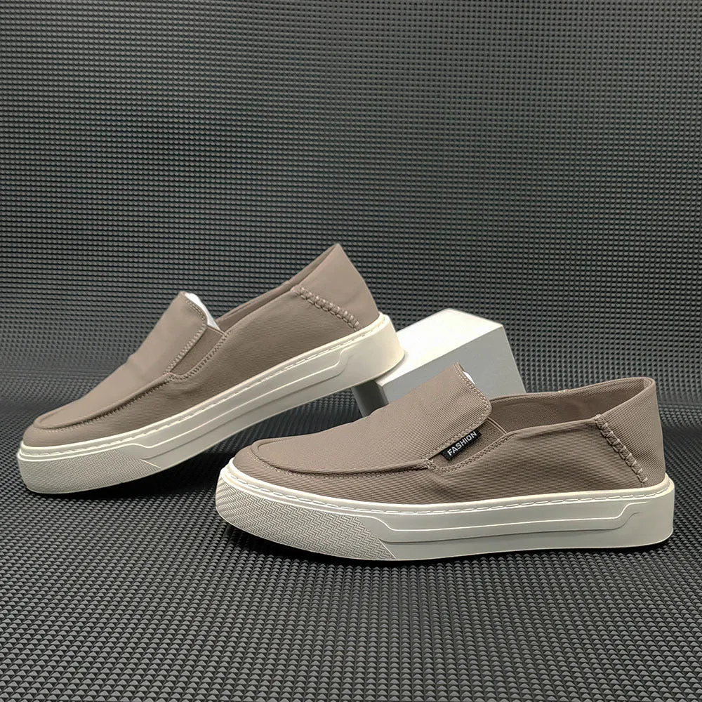 Men Minimalist Breathable Canvas Flat Casual Loafers