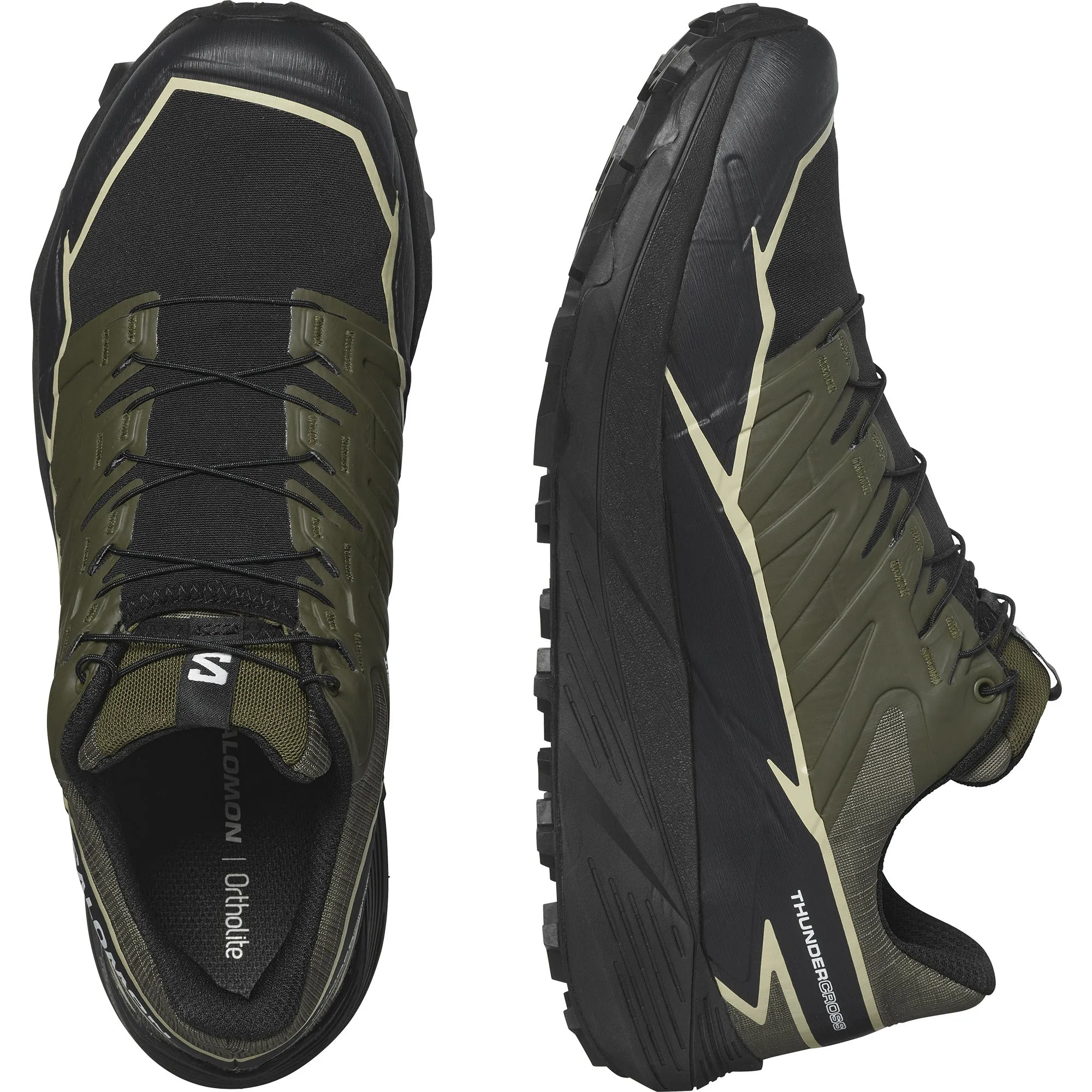 Men's Salomon Thundercross GTX Olive Night Trainers