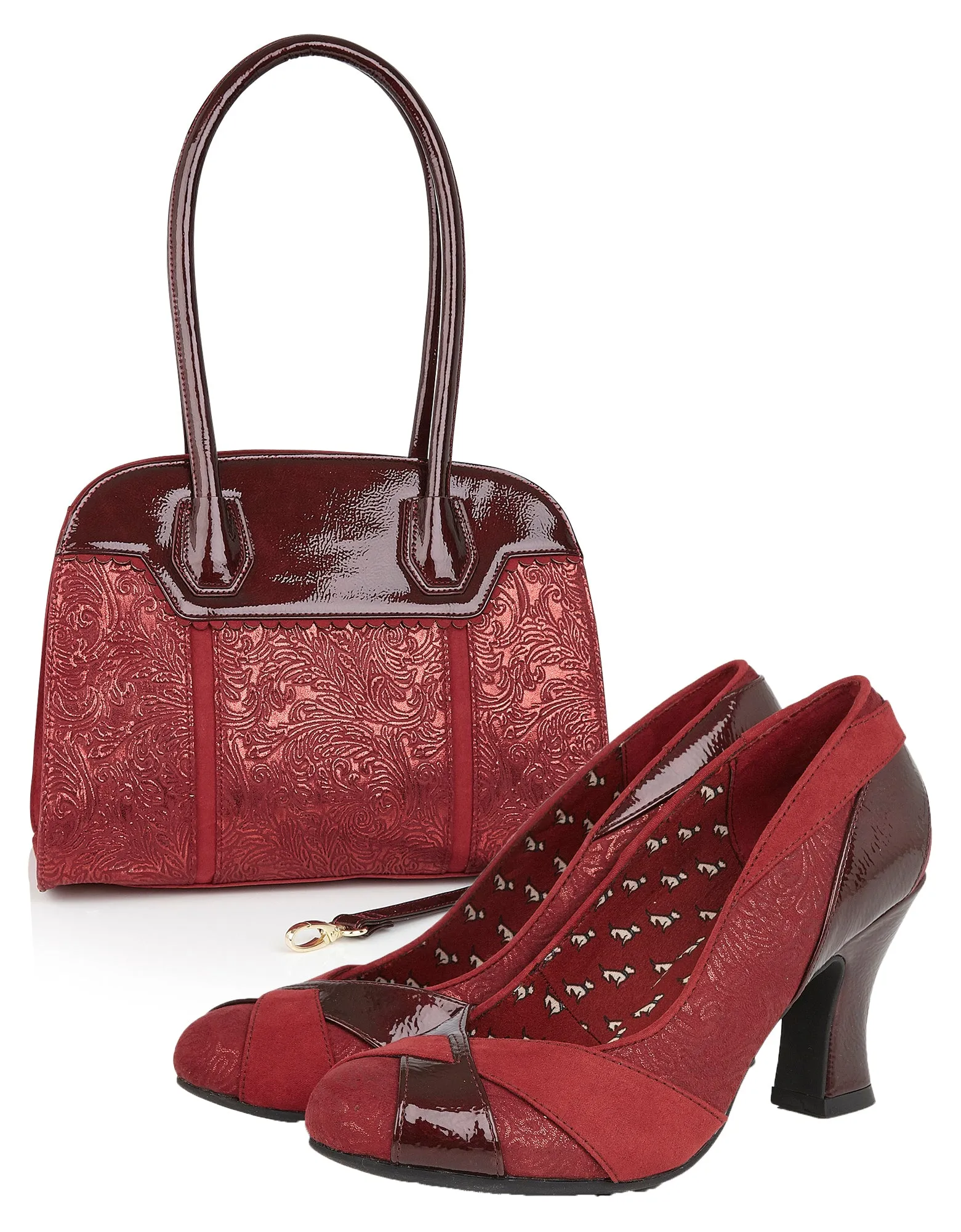 Montpellier Russet Red Large Shopper Bag (Matches Lulu Shoes) by Ruby Shoo