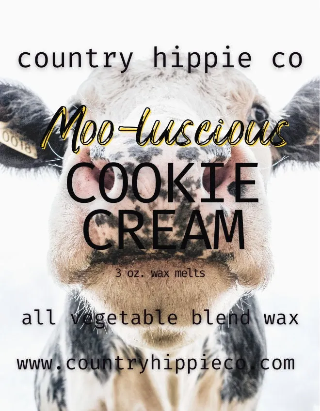 MOO-LUSCIOUS COOKIE CREAM Wax Melts- 3 oz.