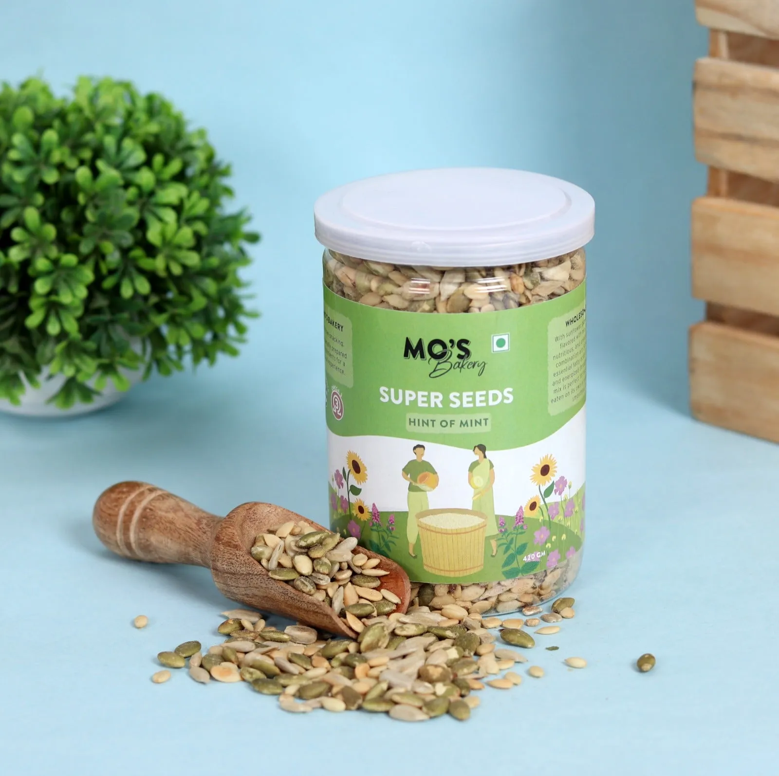 Mo's Mint Flavour Seeds Mix vegan & keto rich in good fats high fiber