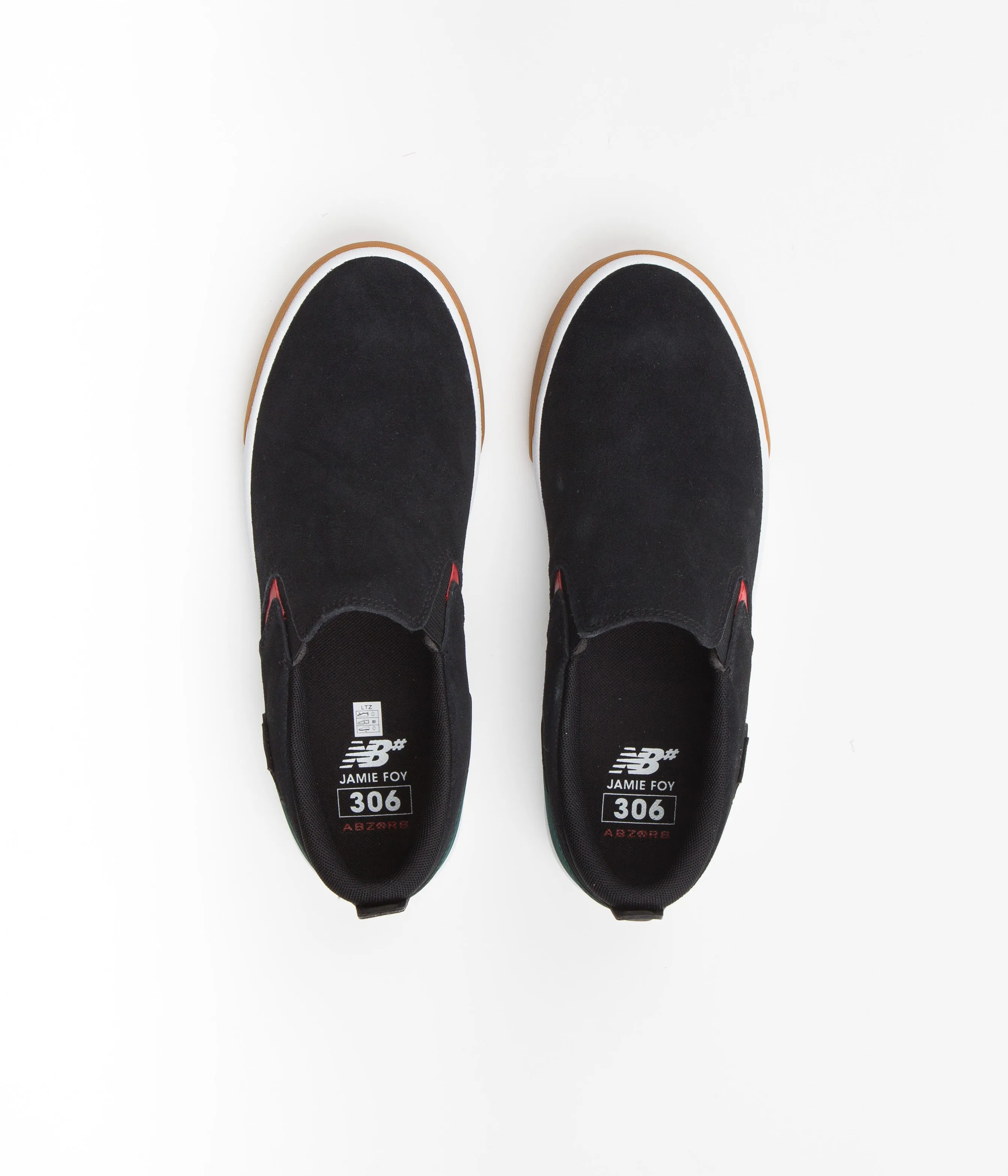 New Balance Numeric 306 Jamie Foy Slip On Shoes - Black / White