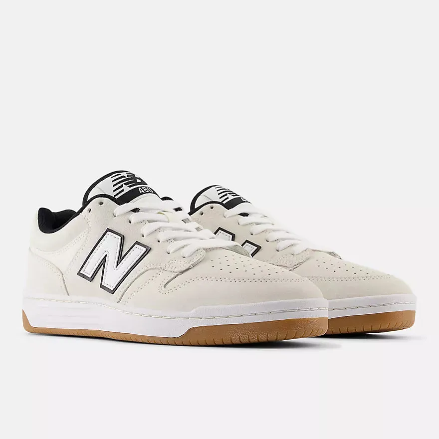 New Balance Numeric 480 Skateboard Shoes - White With Black