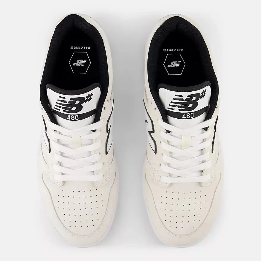 New Balance Numeric 480 Skateboard Shoes - White With Black