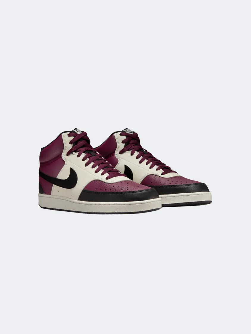 Nike Court Vision Next Nature Men Lifestyle Shoes Beetroot/Sail/Black