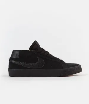 Nike SB Blazer Chukka Shoes - Black / Black