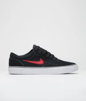 Nike SB Chron 2 Shoes - Black / University Red - Black - White