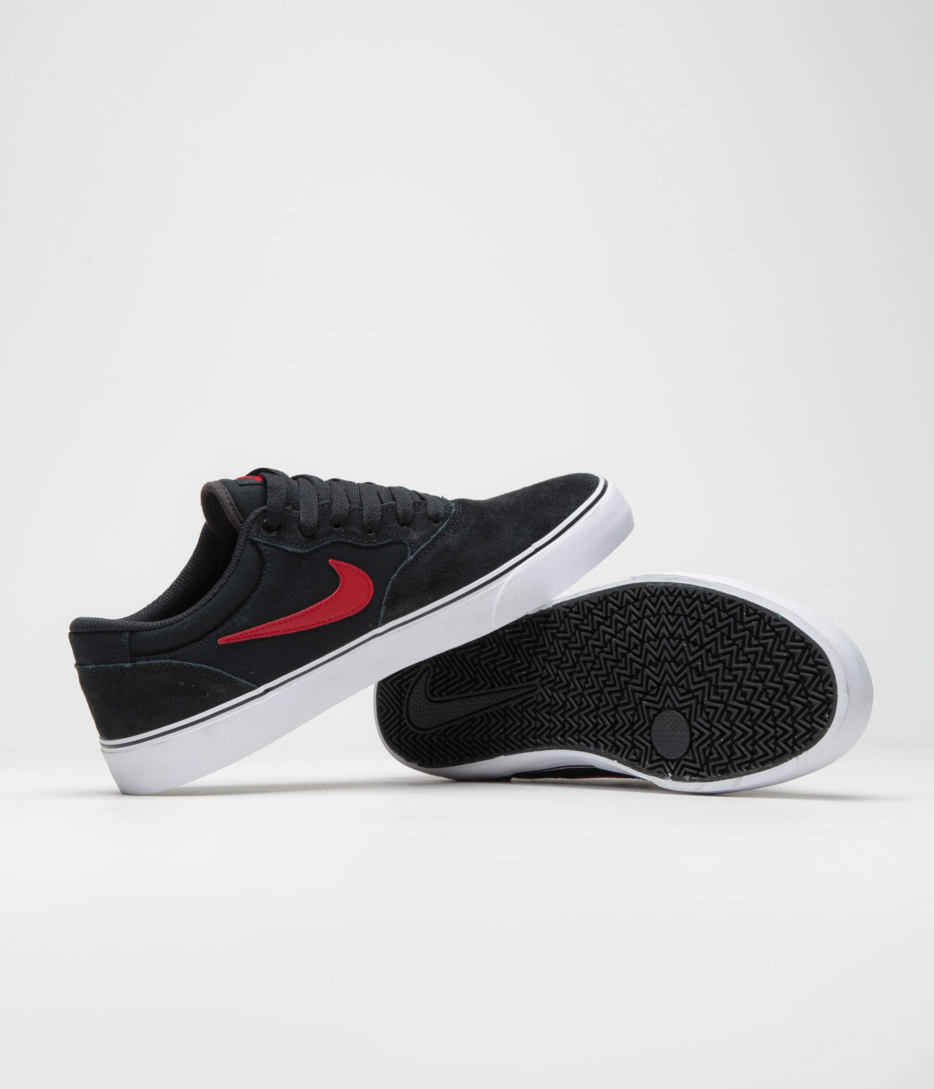 Nike SB Chron 2 Shoes - Black / University Red - Black - White