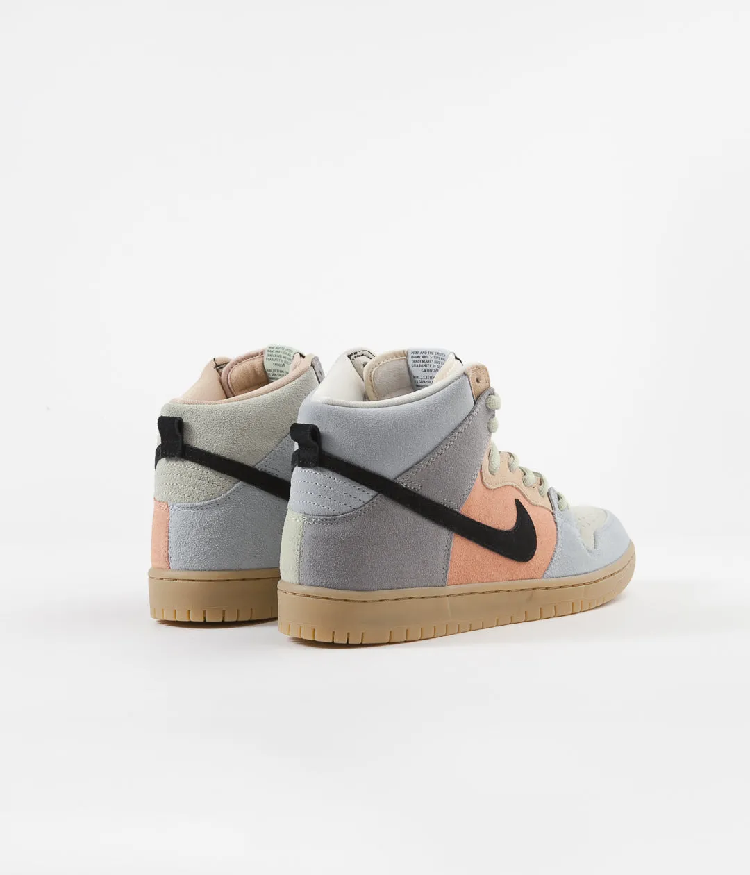 Nike SB Dunk High Pro Shoes - Particle Grey / Black - Terra Blush