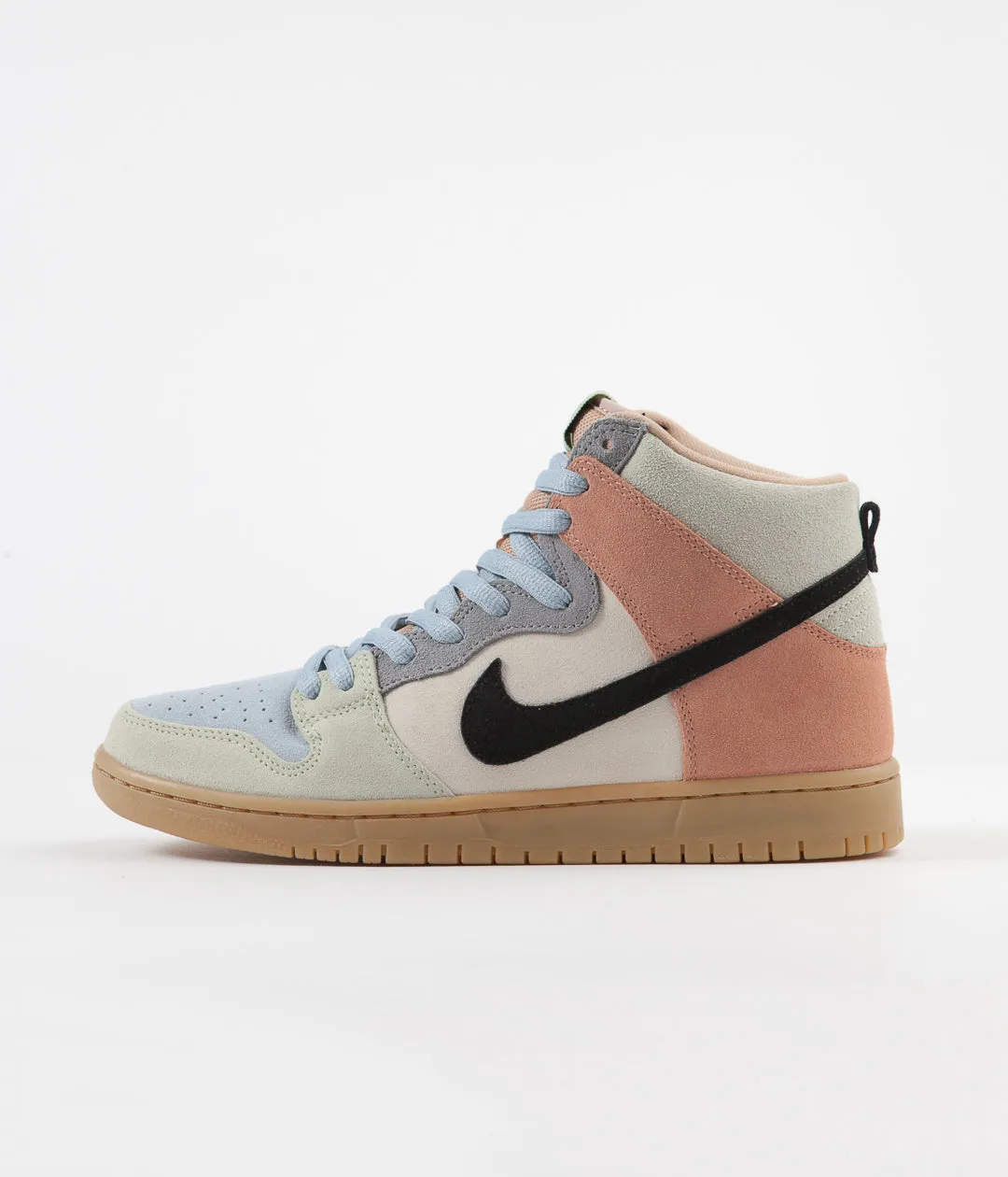 Nike SB Dunk High Pro Shoes - Particle Grey / Black - Terra Blush