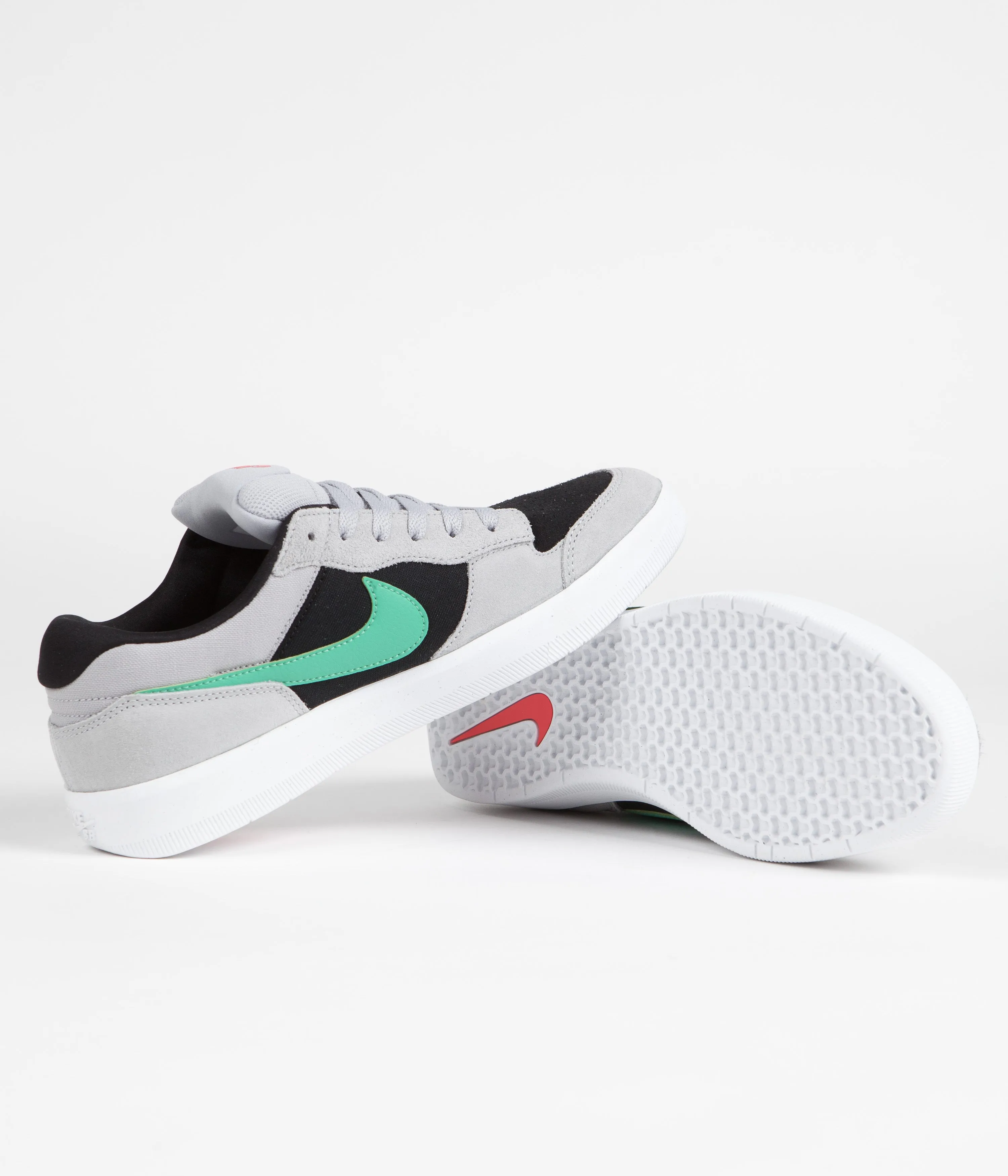 Nike SB Force 58 Shoes - Wolf Grey / Light Menta - Black - Wolf Grey