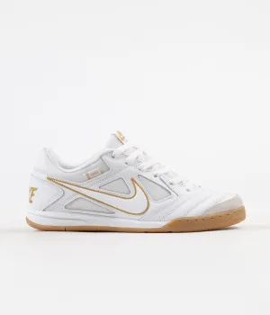 Nike SB Gato Shoes - White / White - Metallic Gold