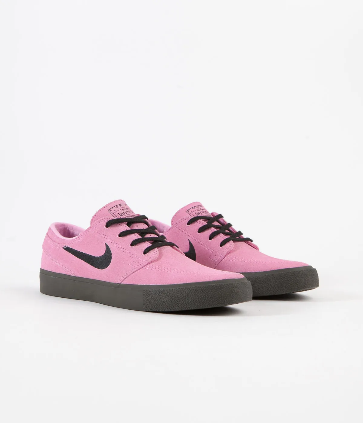 Nike SB Janoski Remastered Shoes - Pink Rise / Black - Pink Rise - Newsprint