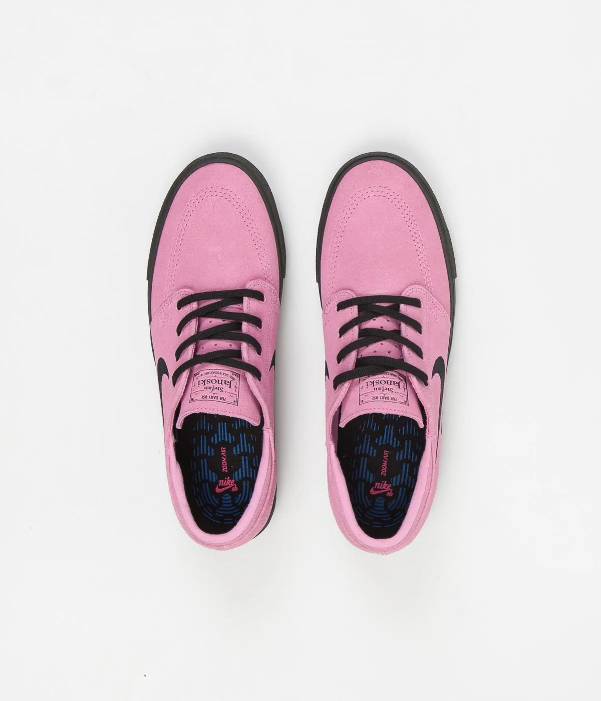 Nike SB Janoski Remastered Shoes - Pink Rise / Black - Pink Rise - Newsprint