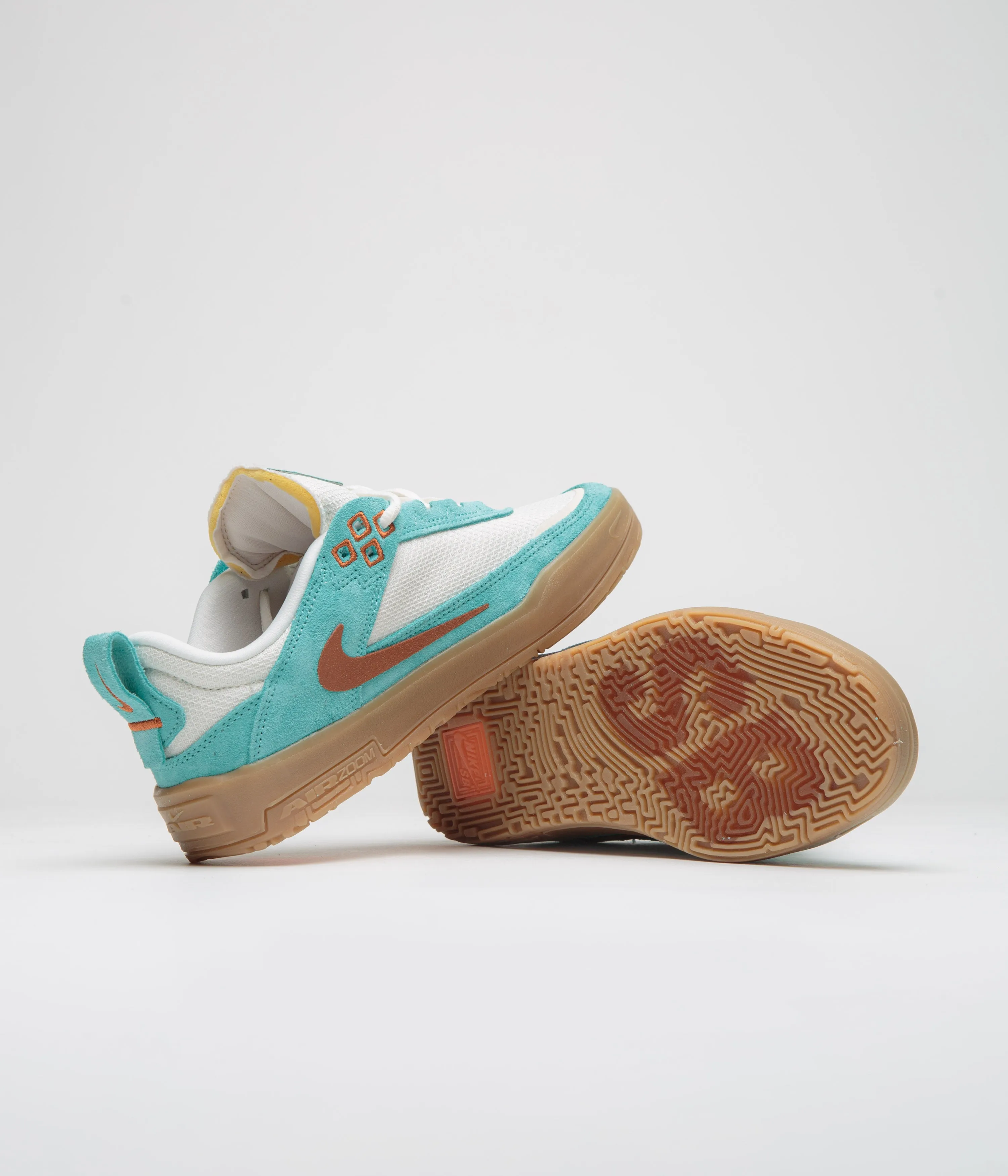 Nike SB Kids Day One Shoes - Green Frost / Dark Russet - Phantom