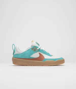 Nike SB Kids Day One Shoes - Green Frost / Dark Russet - Phantom