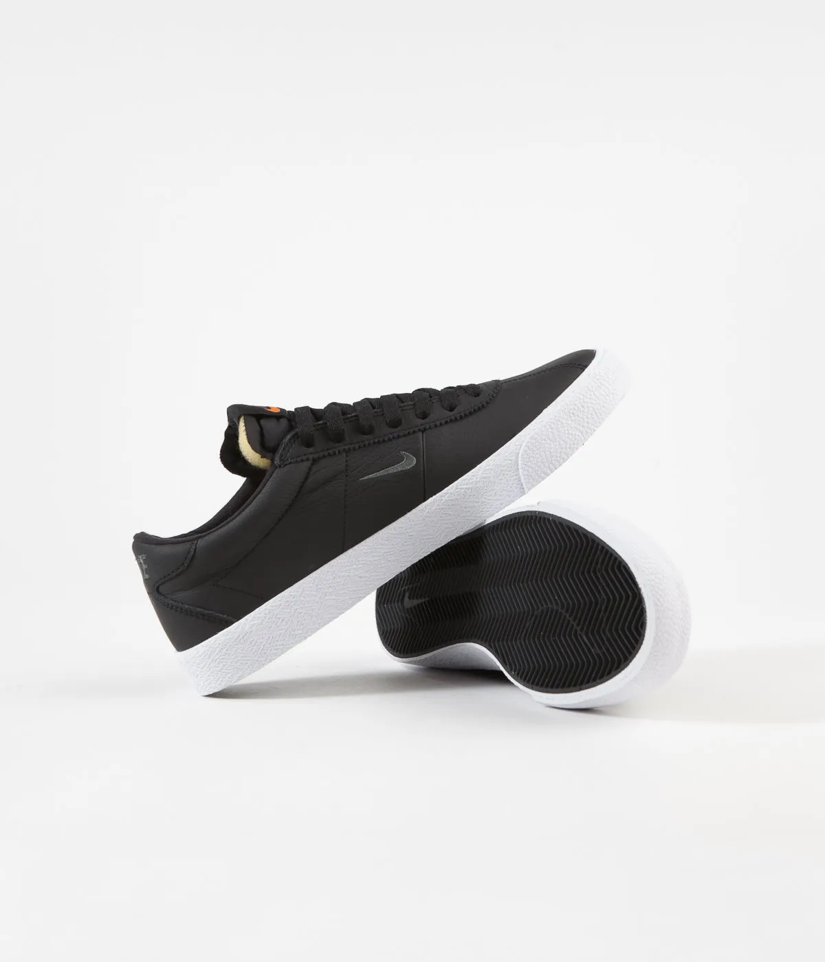 Nike SB Orange Label Bruin Ultra Shoes - Black / Dark Grey - Black - White