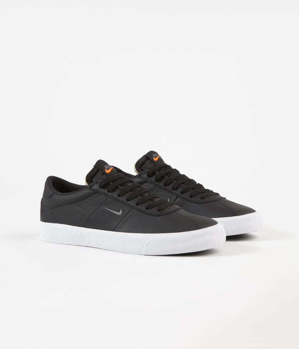 Nike SB Orange Label Bruin Ultra Shoes - Black / Dark Grey - Black - White