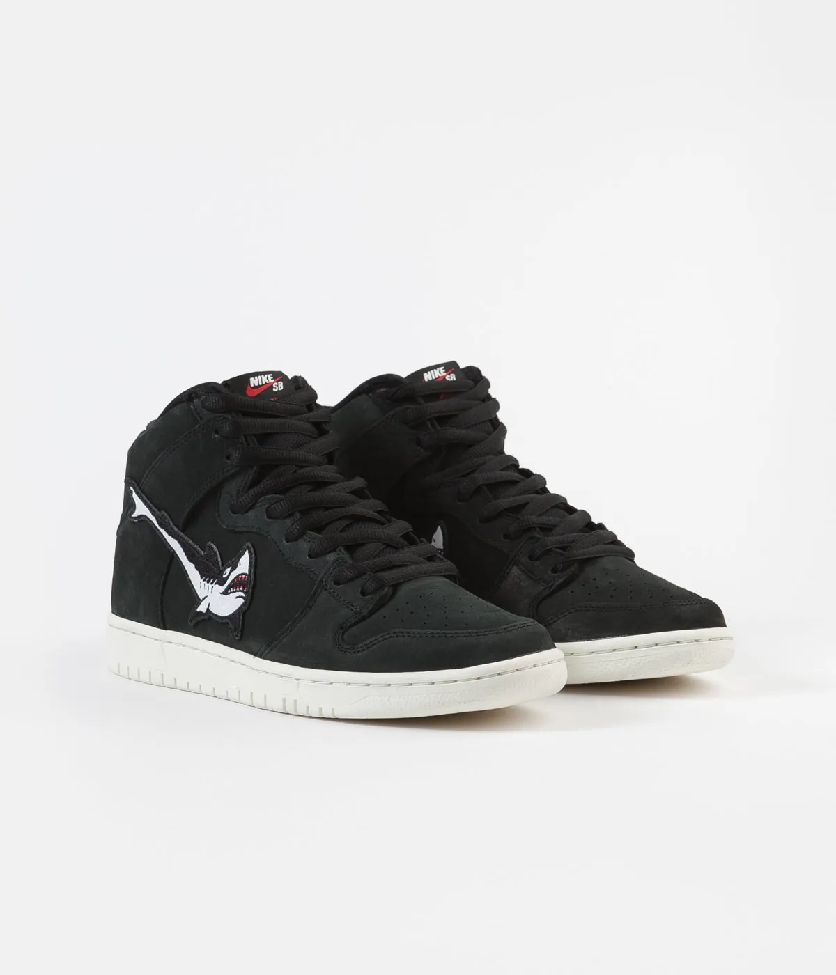 Nike SB Orange Label Dunk High Pro 'Oski' Shoes - Black / White - Black - Sail