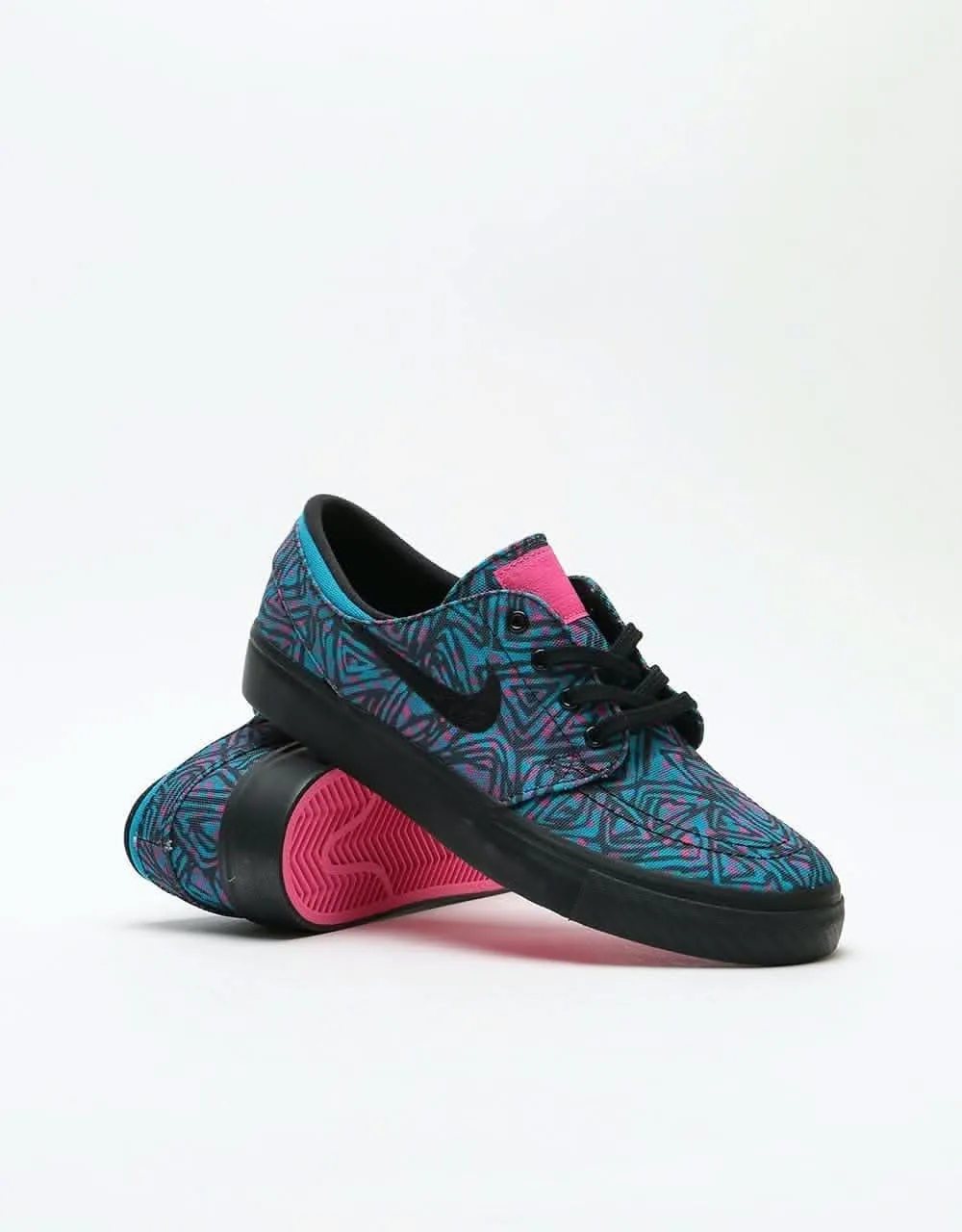 Nike SB Stefan Janoski Canvas Kids Skate Shoes - Watermelon/Black