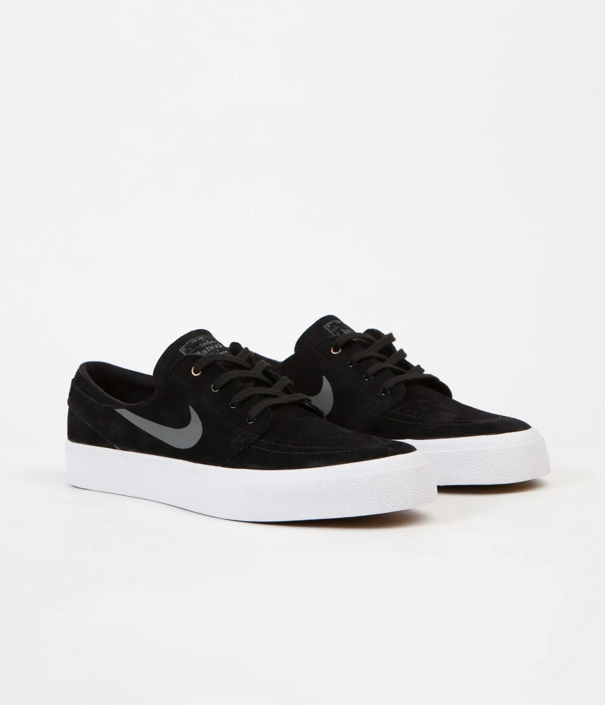 Nike SB Stefan Janoski HT Shoes - Black / Dark Grey - Metallic Gold - White