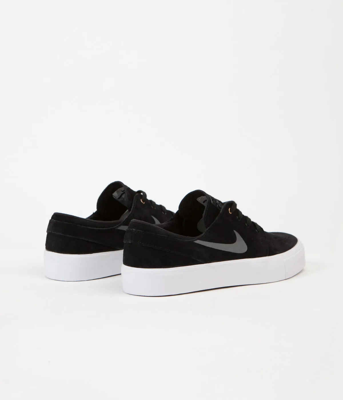 Nike SB Stefan Janoski HT Shoes - Black / Dark Grey - Metallic Gold - White