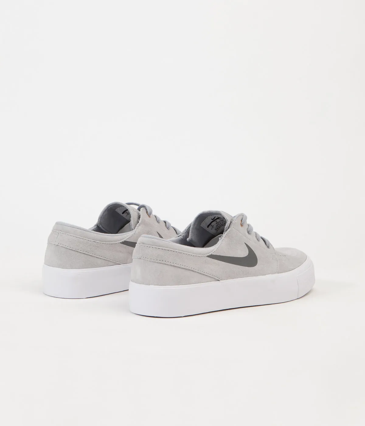 Nike SB Stefan Janoski HT Shoes - Wolf Grey / Dark Grey - Metallic Gold - White