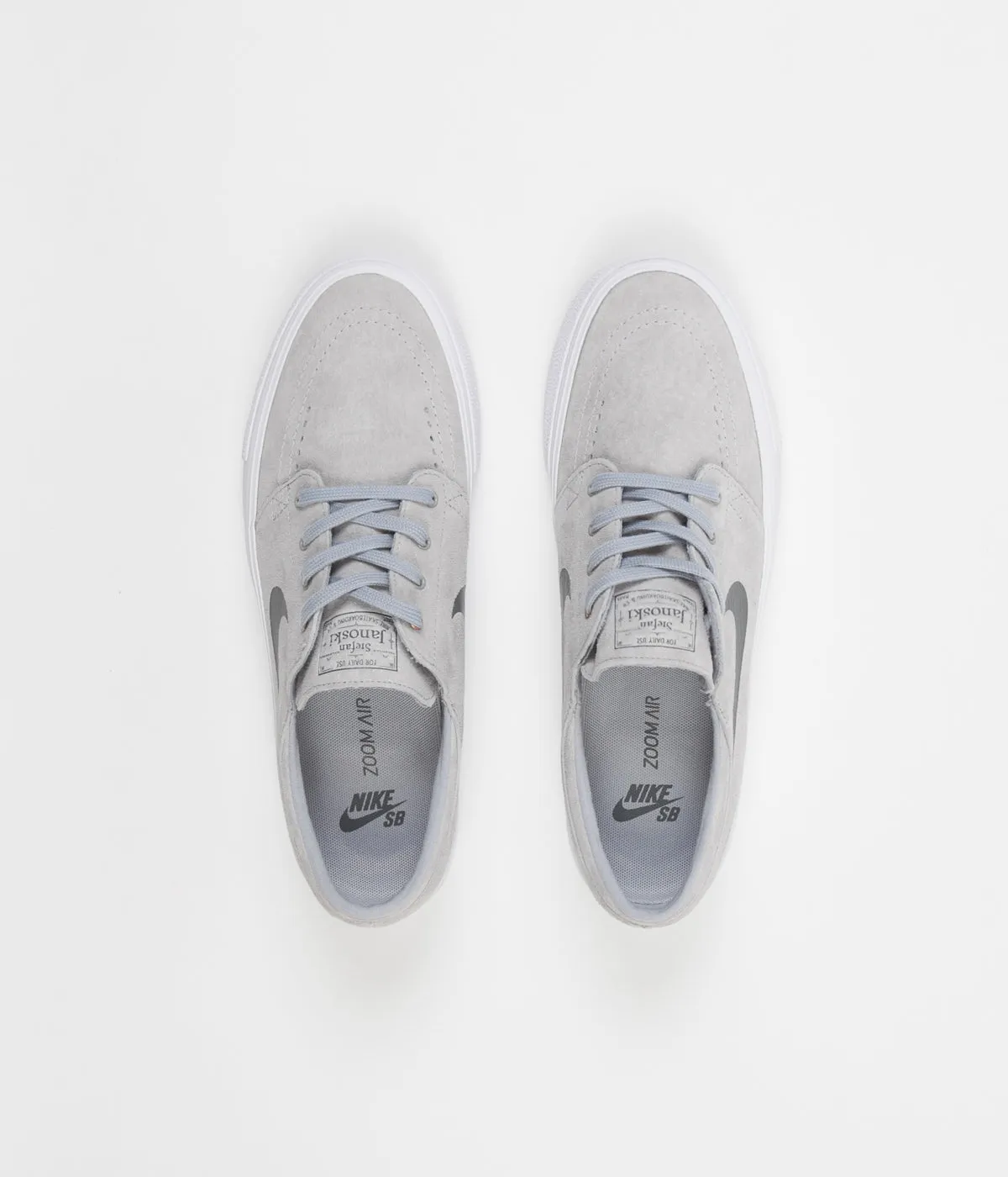 Nike SB Stefan Janoski HT Shoes - Wolf Grey / Dark Grey - Metallic Gold - White