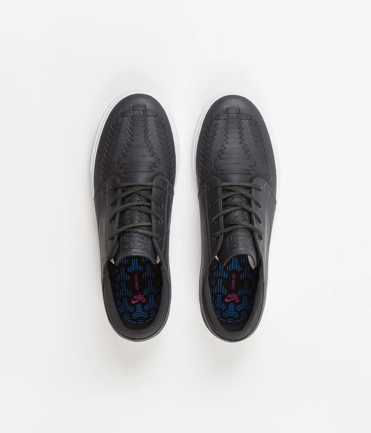 Nike SB Stefan Janoski Remastered Crafted Shoes - Anthracite / Anthracite - Anthracite - White