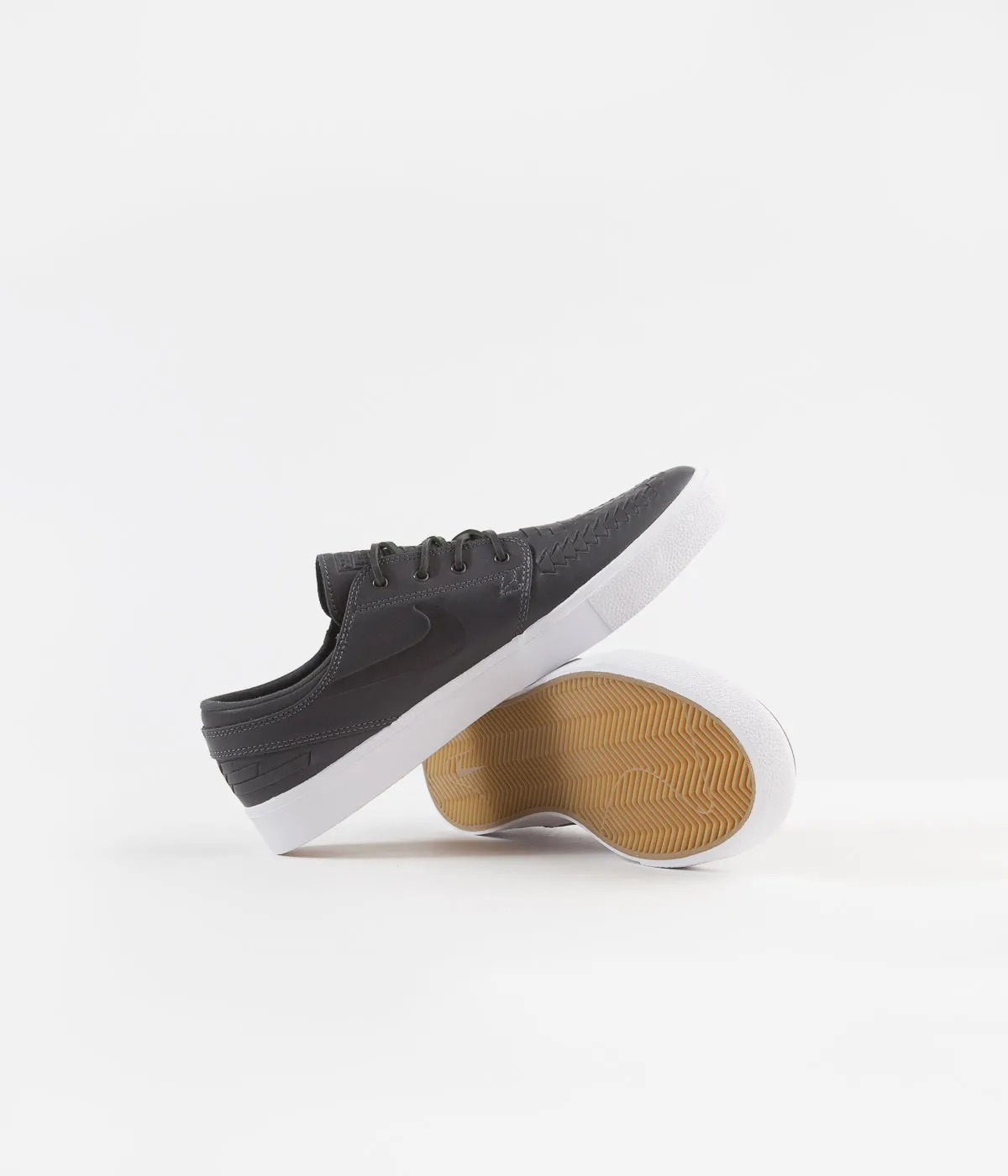 Nike SB Stefan Janoski Remastered Crafted Shoes - Anthracite / Anthracite - Anthracite - White