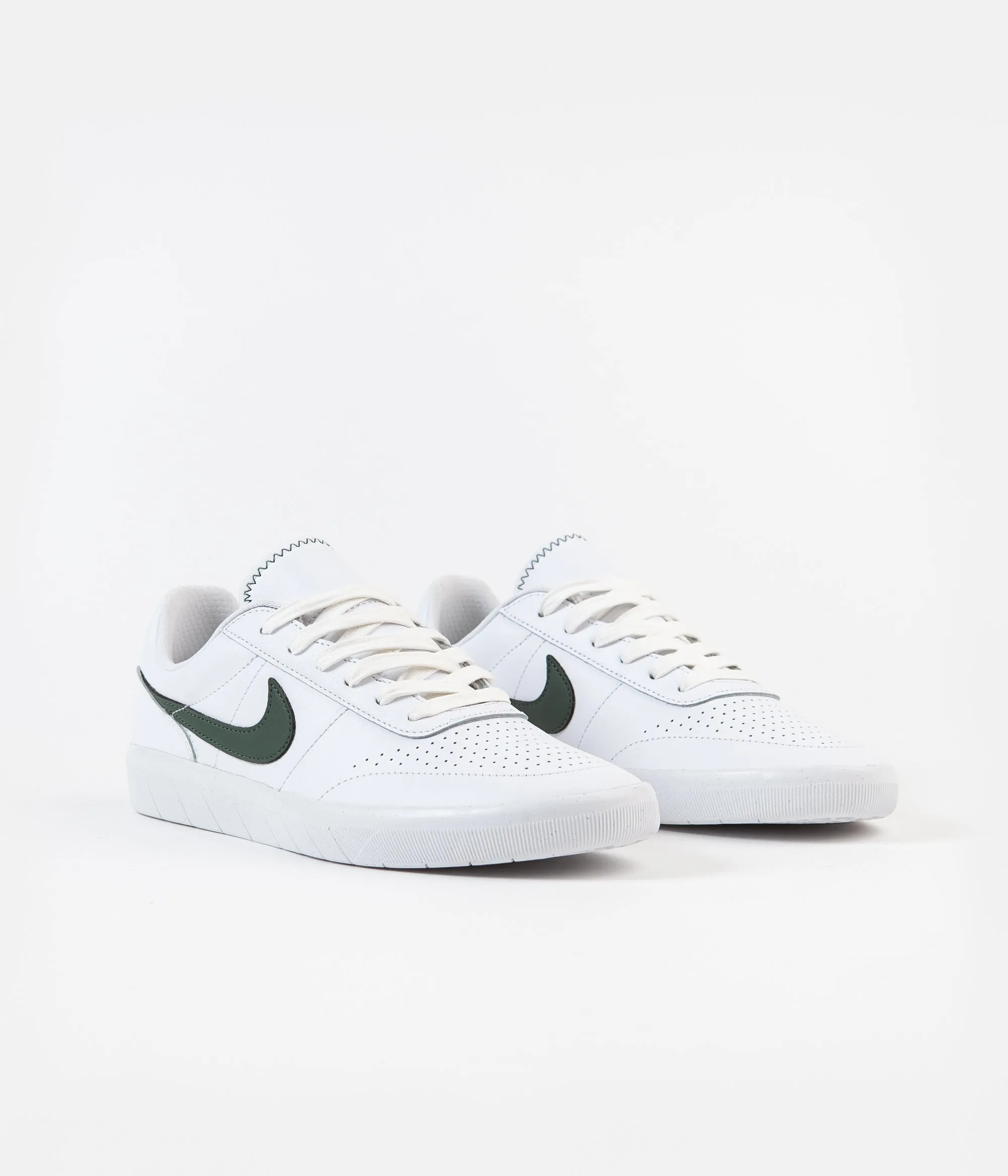 Nike SB Team Classic Premium Shoes - White / Galactic Jade - Desert Ochre - White