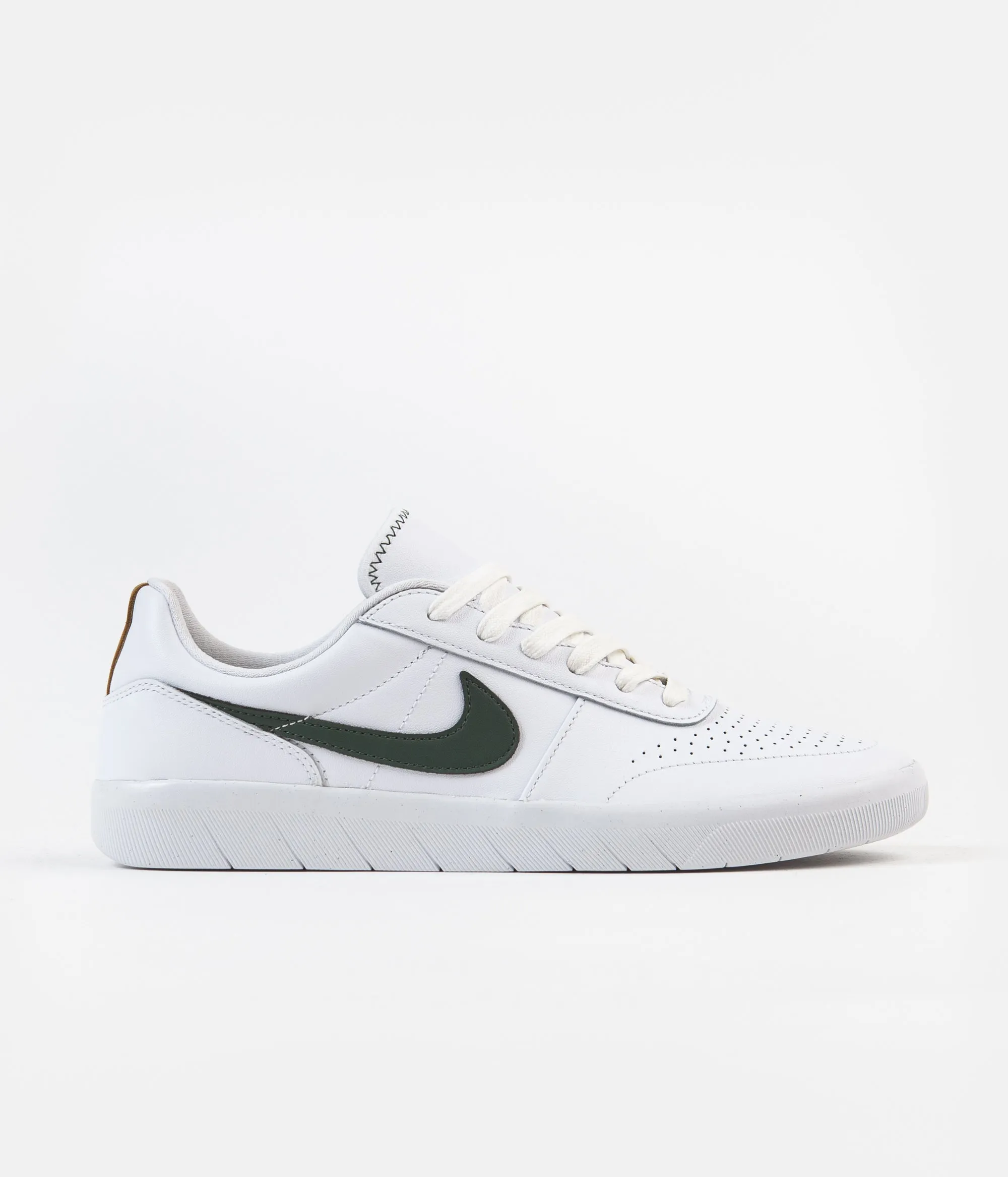 Nike SB Team Classic Premium Shoes - White / Galactic Jade - Desert Ochre - White