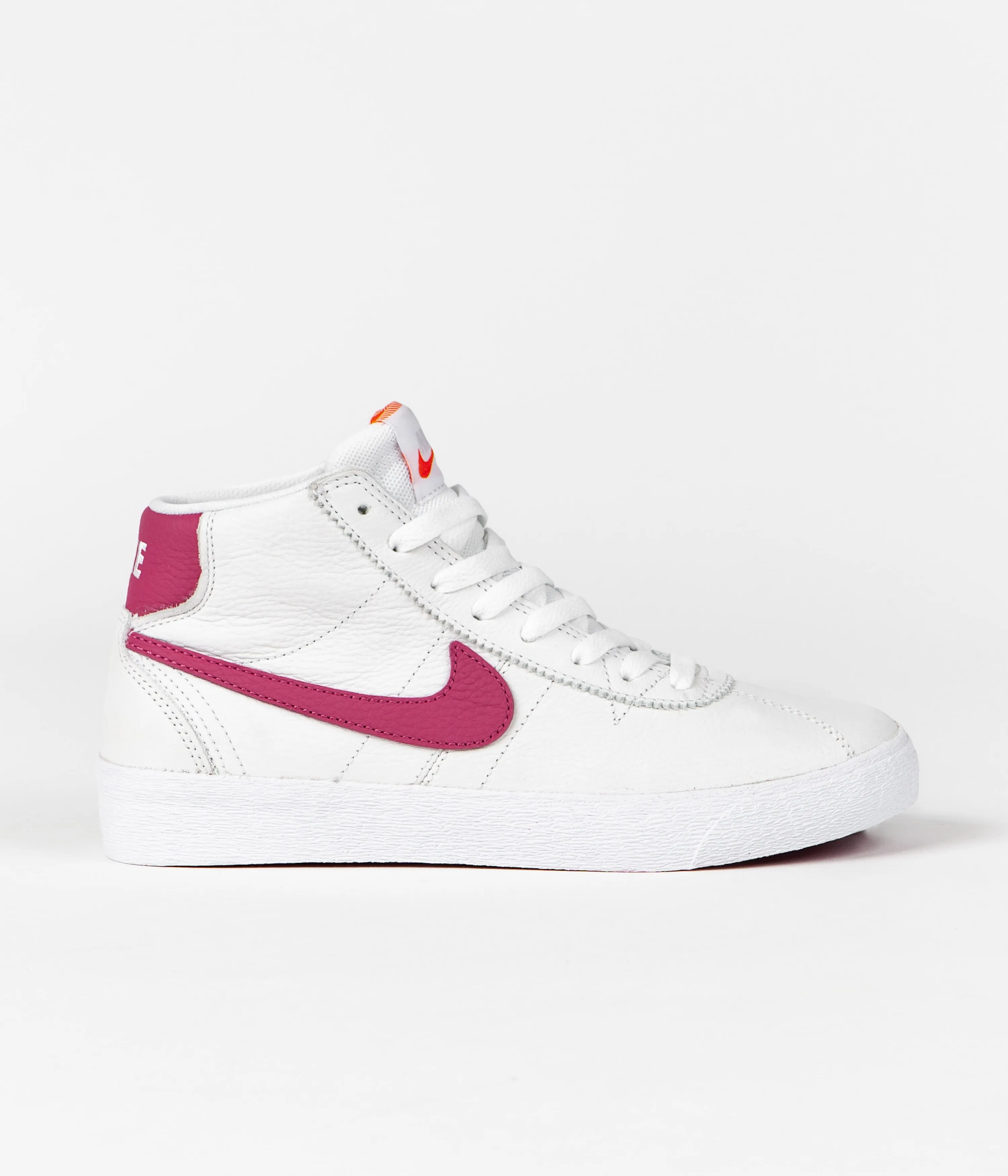 Nike SB Womens Bruin High Shoes - White / Sweet Beet - White - Sweet Beet