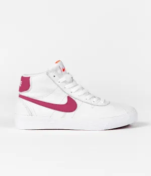 Nike SB Womens Bruin High Shoes - White / Sweet Beet - White - Sweet Beet