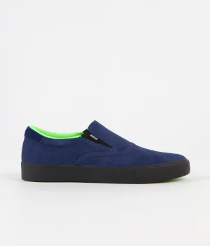 Nike SB x Leo Baker Verona Slip On Shoes - Blue Void / Black - Blue Void - Electric Green