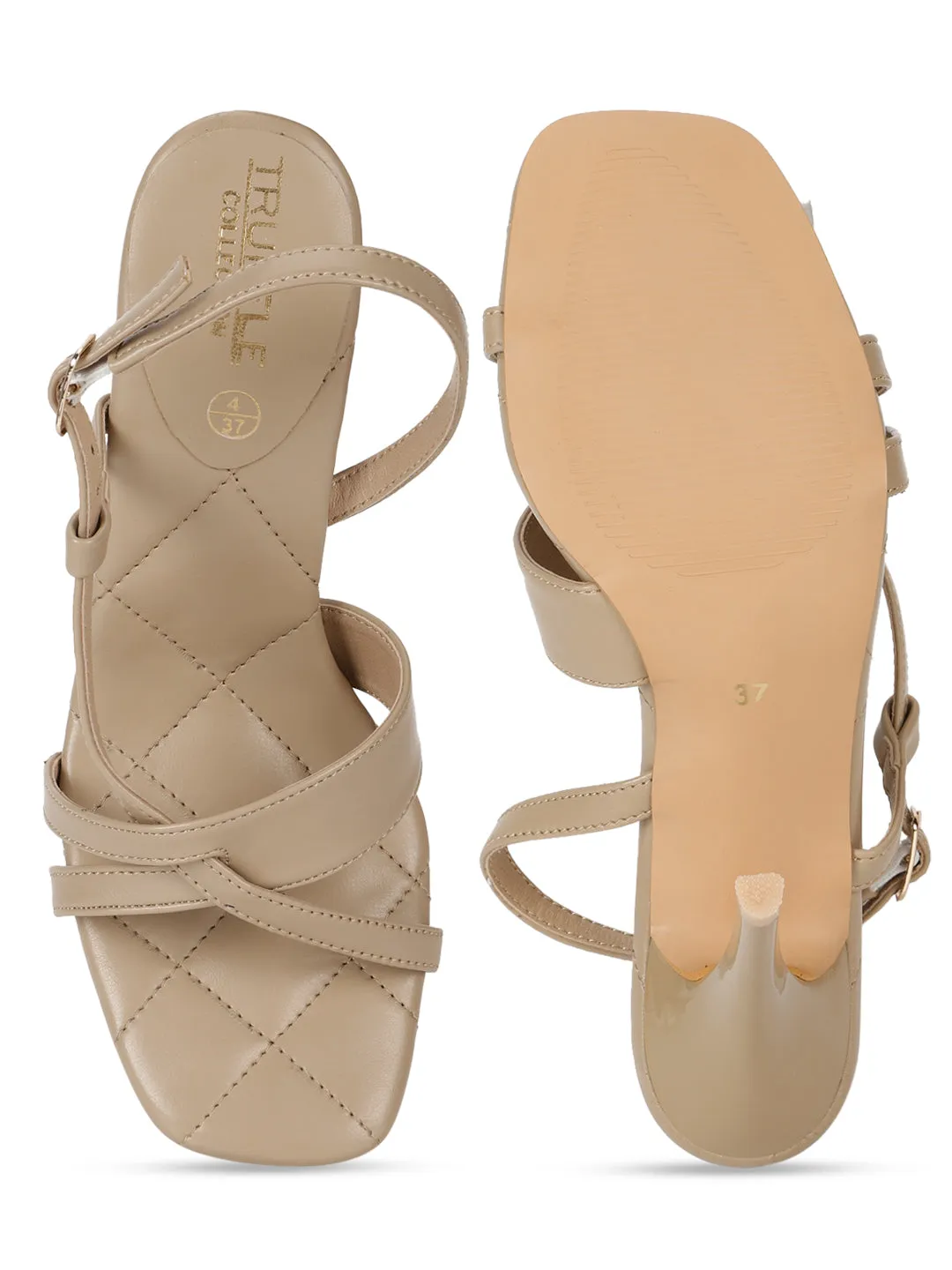 Nude PU Quilted Sole Strappy Stilettos (TC-SLC-B-72-NUD)