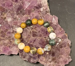 Ocean Jasper 10 mm Stretchy Bracelet