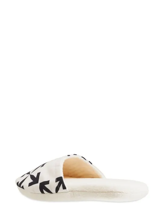 Off-White   Arrow pattern slippers 