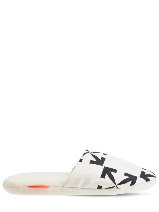 Off-White   Arrow pattern slippers 