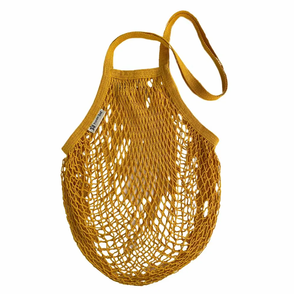 Organic Cotton Long-Handled String Bag by Turtle Bags - Various Colours