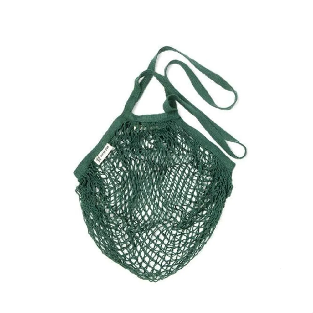 Organic Cotton Long-Handled String Bag by Turtle Bags - Various Colours