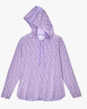 Phoebe Space-Dyed Hoodie | Purple / Pink