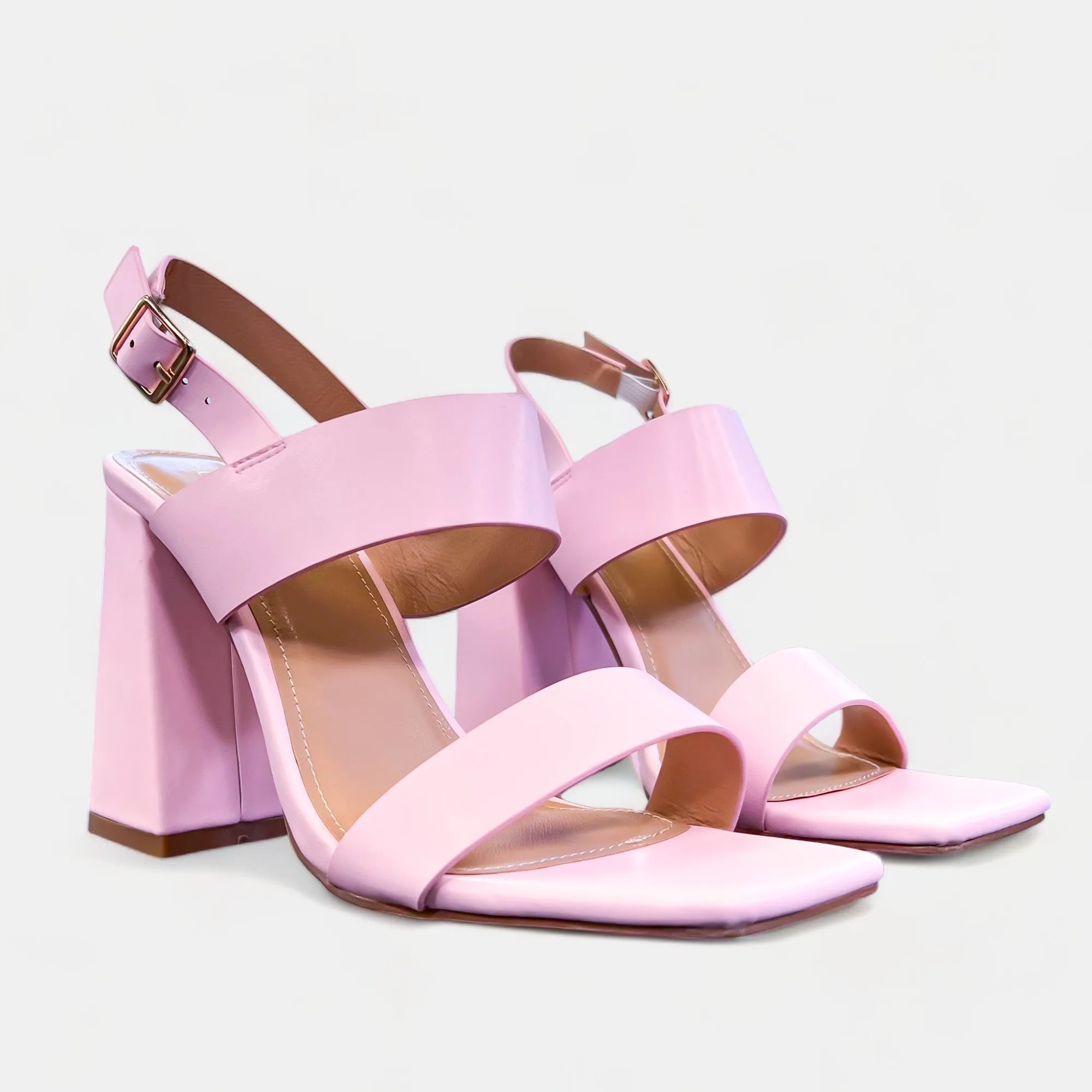 Pink Block Heels