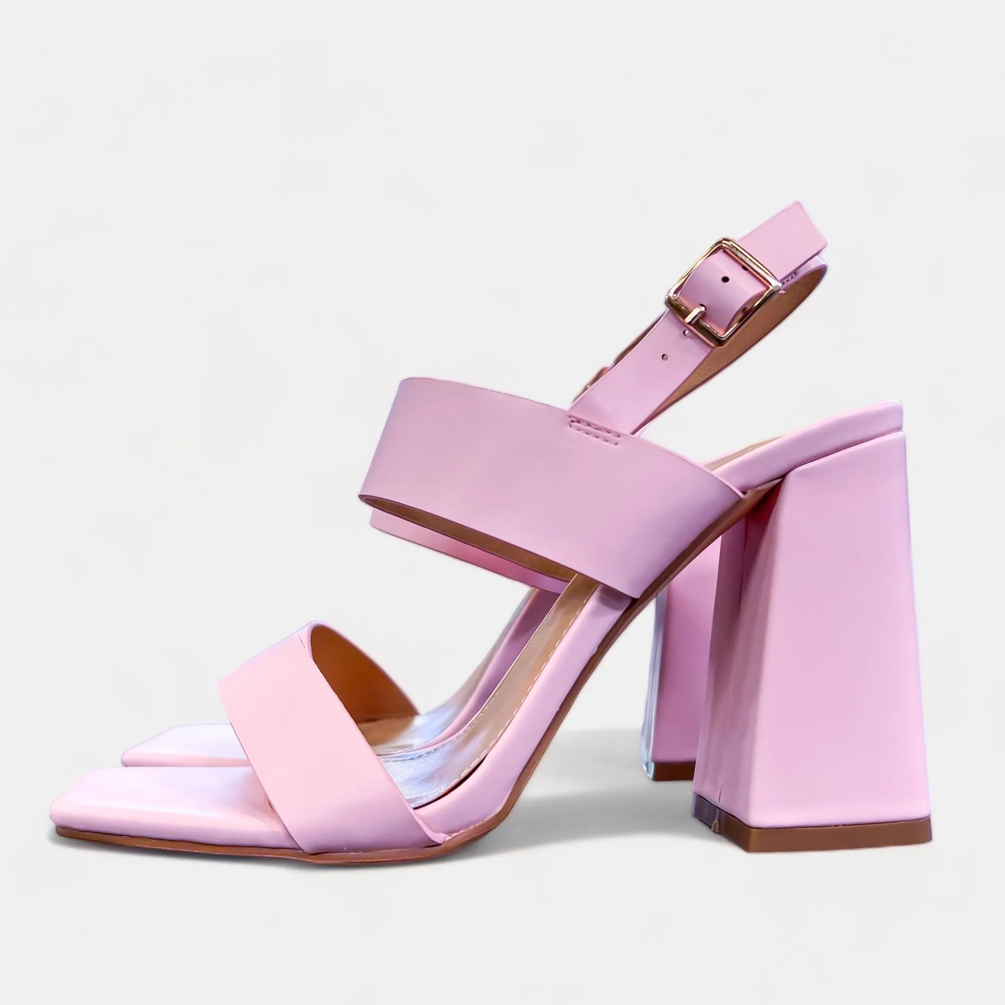 Pink Block Heels