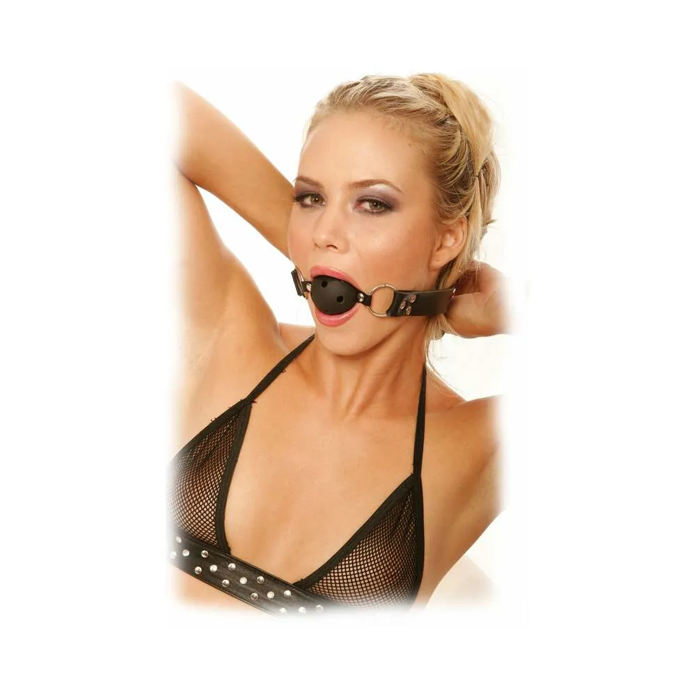 Pipedream Fetish Fantasy Series Adjustable Breathable Ball Gag Black